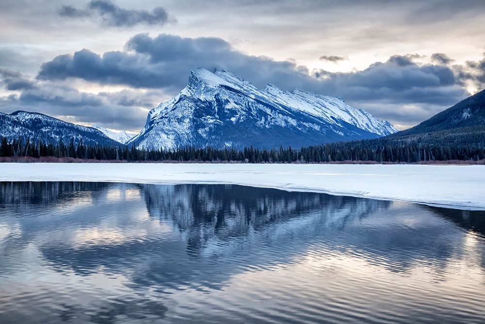 Canada-Alberta-Banff National Park-Mount Rundle and Vermilion Lakes at dawn art print by Ann Collins for $57.95 CAD